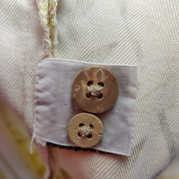 Tommy Bahama Silk Hawaiian Shirt Size Large Chartreuse Green Floral Print Aloha - Picture 9 of 10